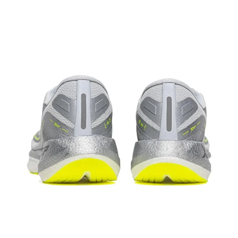 XTEP 260 1.0 Cushioned Wear Resistant Breathable Low Top Running Shoes Men's Gray Silver-3