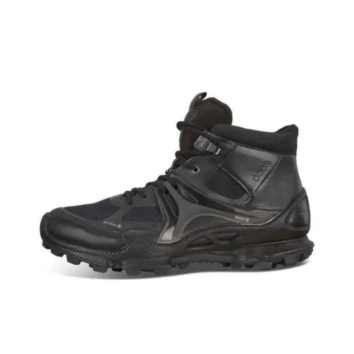 Ecco Walking C Outdoor Boots Men High-Top Black