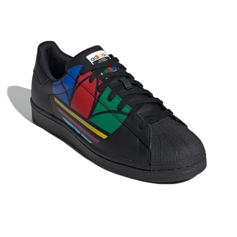 Adidas Superstar Pure 'Colorful Trefoil Core Black'-2