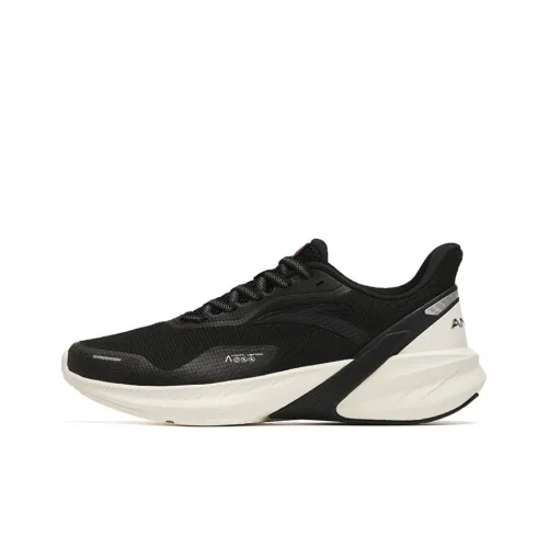 Anta DuCi4 Non slip Lightweight Low Top Running Shoes Women's Black White
