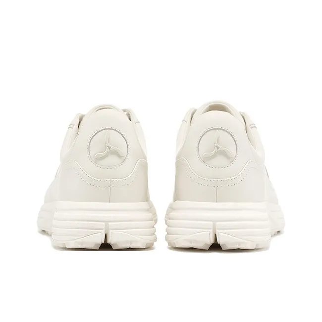 LI NING 1990 Commuter Series Anti Slip Wear Resistant Low Top Casual Shoes Women's Ecru-3