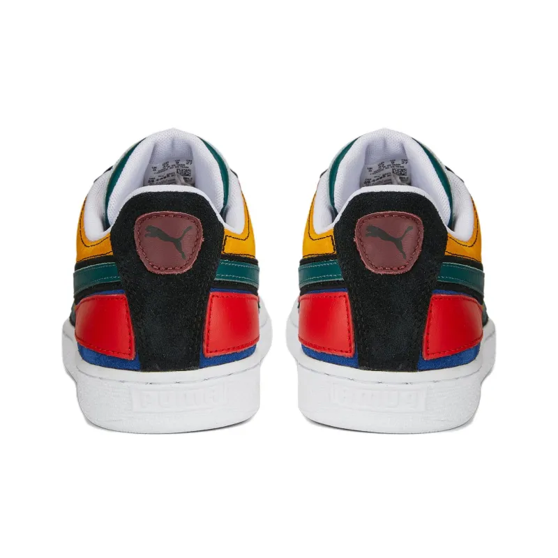PUMA Suede Layers Sneakers 'Blazing Blue Varsity Green'-4