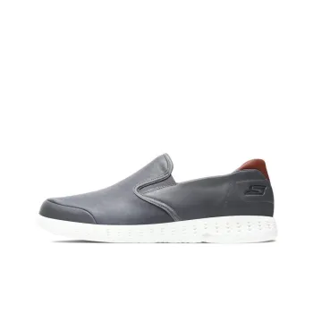 Skechers ON THE GO Glide Anti-Slip Wear-Resistant Low-Top Sports Casual Shoes Men's Charcoal Gray