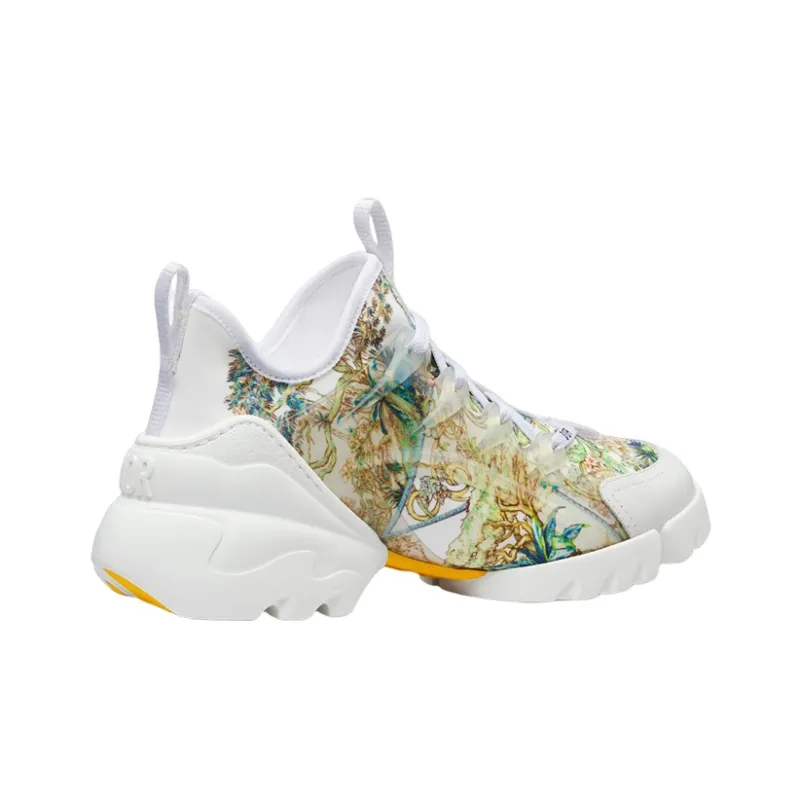 DIOR D-Connect Low-Top Casual Shoes Women's White-3