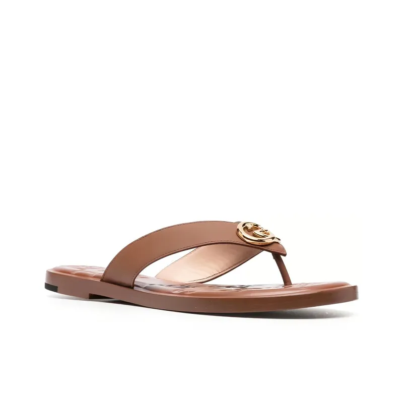 GUCCI Stylish Sandals Women's Brown-1