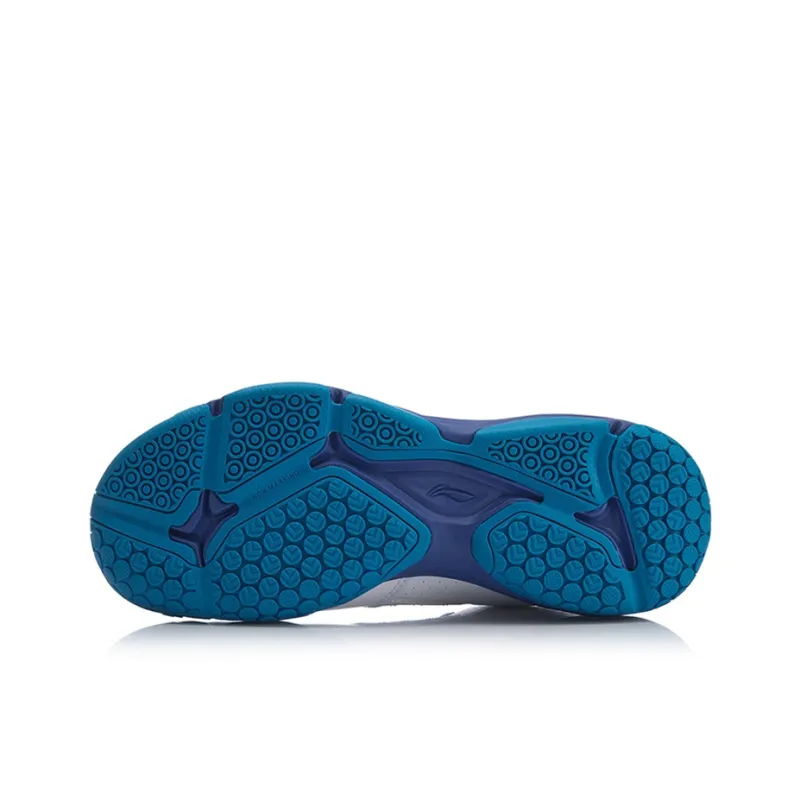 LiNing Dovega Wear Resistant Slip Resistant Lightweight Low Top Running Shoes Unisex White Blue-4