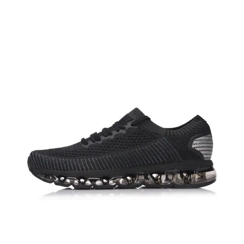 LINING Air Cushion Arc Running Shoes Unisex Low-Top Black