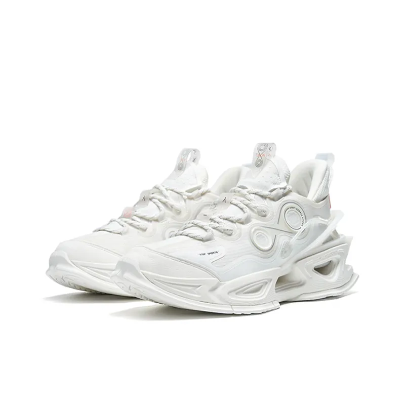 XTEP Sky Ride Collection Extreme Domain Slip Resistant Cushioning Low Top Sports Casual Shoes Sail White-2