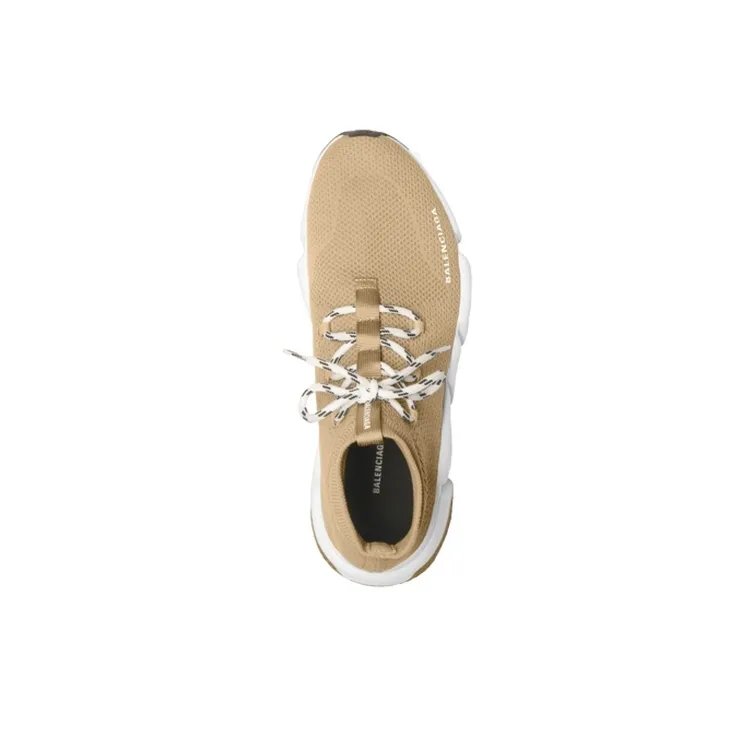Balenciaga Women's Speed Lace Up Trainer 'Beige'-2