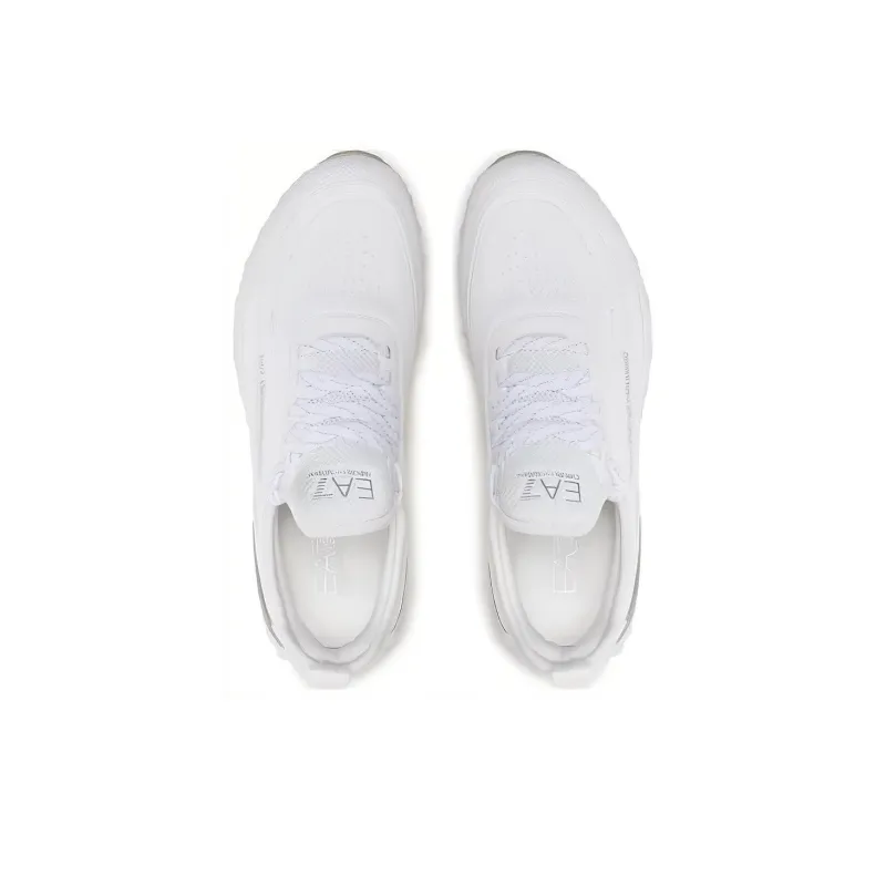 EMPORIO ARMANI EA7 Anti Slip Wear Resistant Low Top Casual Shoes Unisex White-3