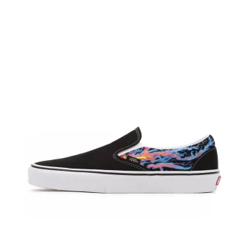 Vans Classic Slip On Electric Flame Black Red