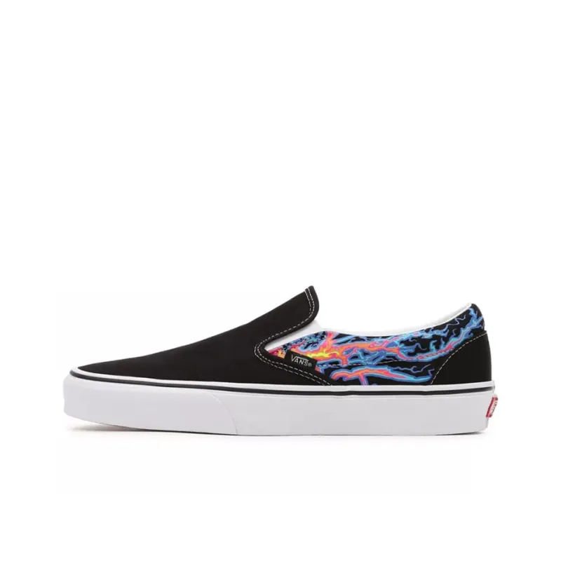 Vans Electric Flame Classic Slip On 'Black Red'-0