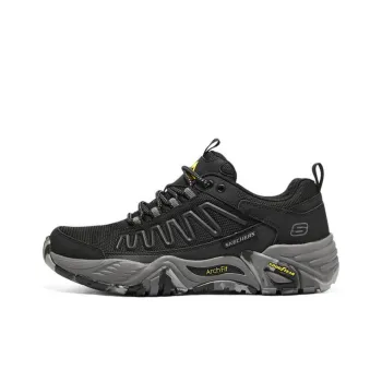 Skechers ARCH FIT RECON Cushioned Slip Resistant Abrasion Resistant Low Top Trekking Shoes Men's Black