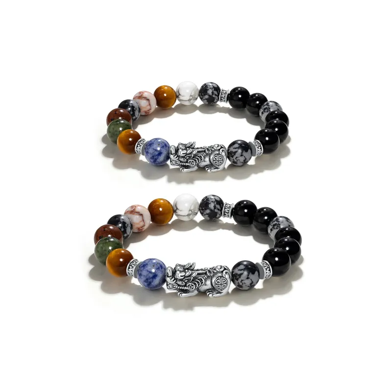 VOEX Map Stone Jade Bracelets Unisex-1