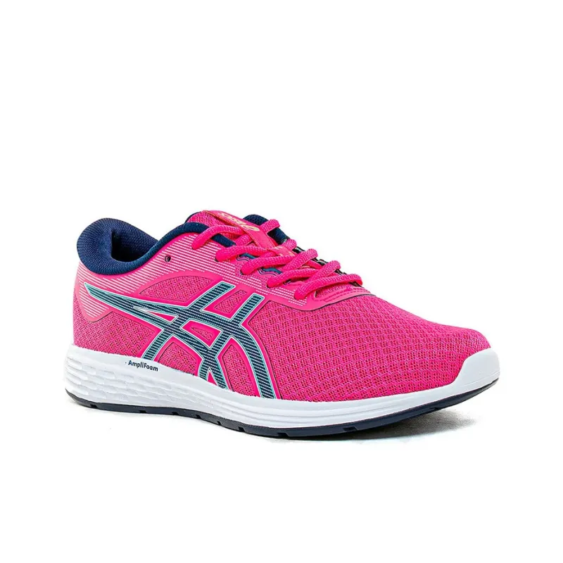 Asics Patriot 11 Breathable Low-Top Running Shoes Women's Pink Blue-1