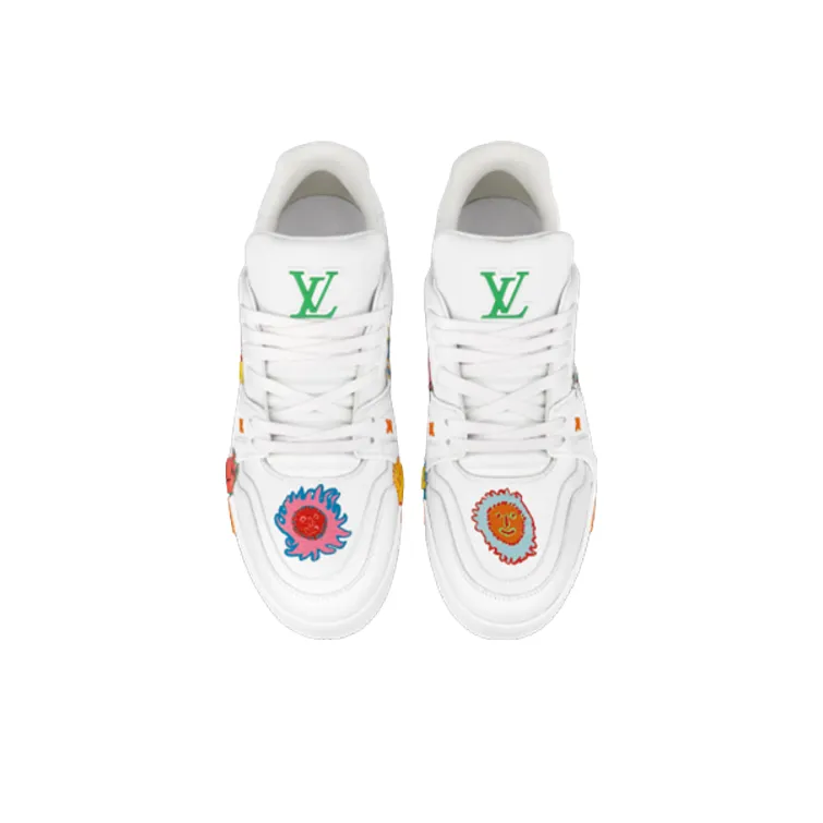 LOUIS VUITTON X Yayoi Kusama Sneaker 'White With Icons'-3