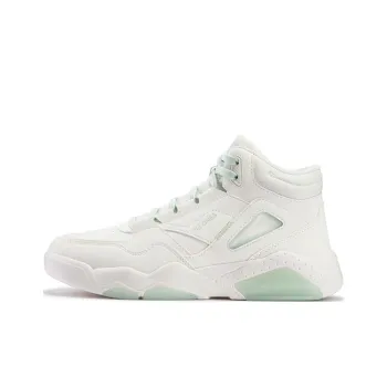 361° Abrasion Resistant High Top Skateboard Shoes Women's White Green