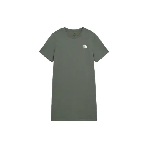 THE NORTH FACE Short-Sleeved Dresses Women's Gray/Khaki