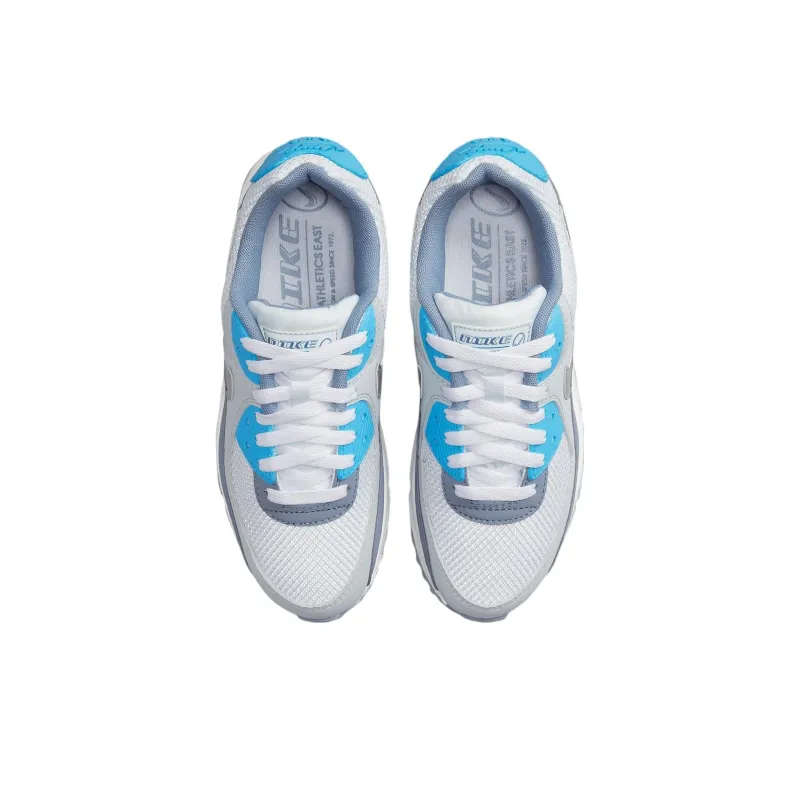 Nike Air Max 90 'Athletics East' Cushioning Anti Slip And Wear Resistant Low Top Sports Casual Shoes Blue White-3