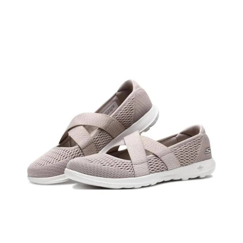 Skechers GO WALK Lite Lightweight Rebound Low-Top Sports Casual Shoes Women's Taupe-2
