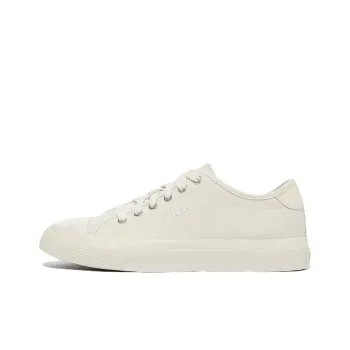 FILA Classic Kicks B V3 Anti Slip Wear Resistant Low Top Skateboard Shoes Unisex Ecru Korean Style