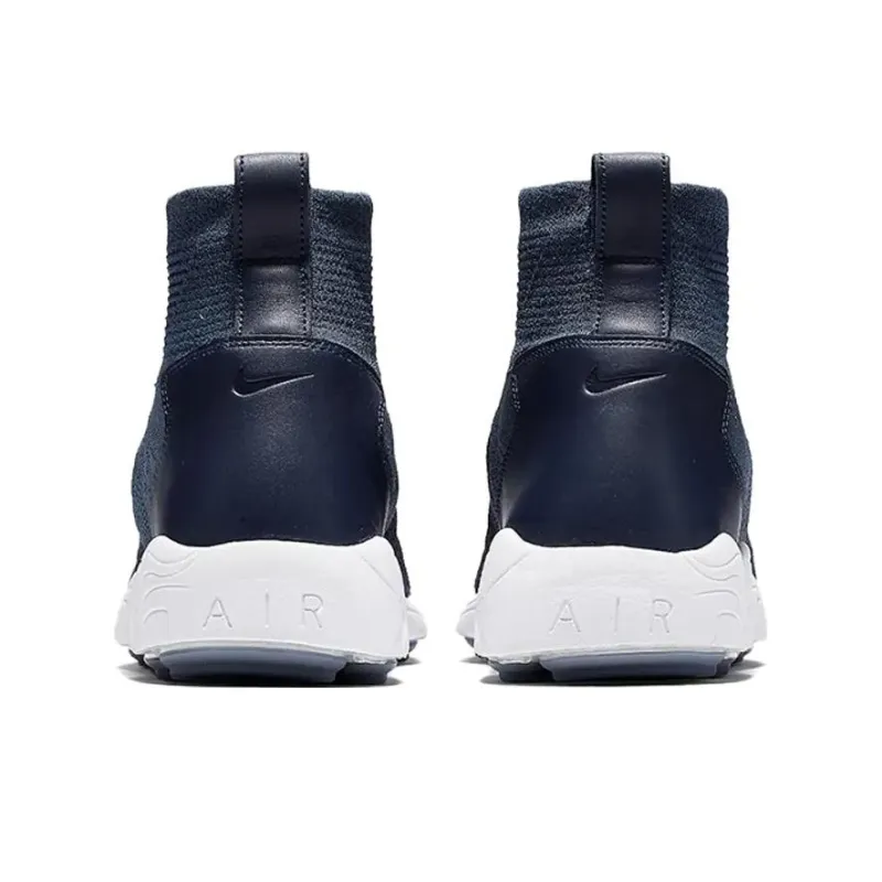 Nike Zoom Mercurial Flyknit Anti-Slip Wear-Resistant High-Top Casual Shoes Unisex Blue-4
