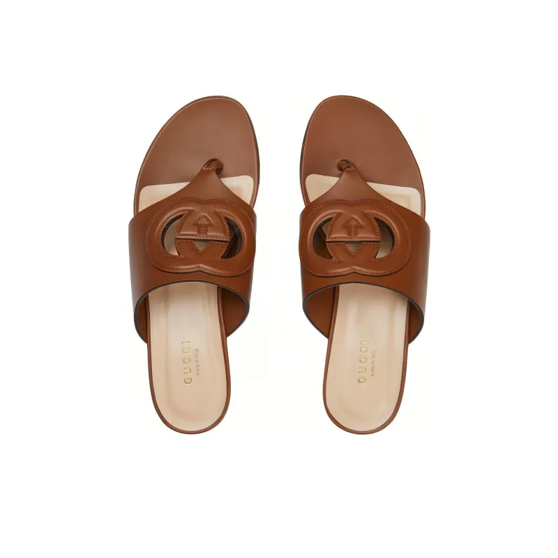 GUCCI Interlocking Flip Flops Women's-3