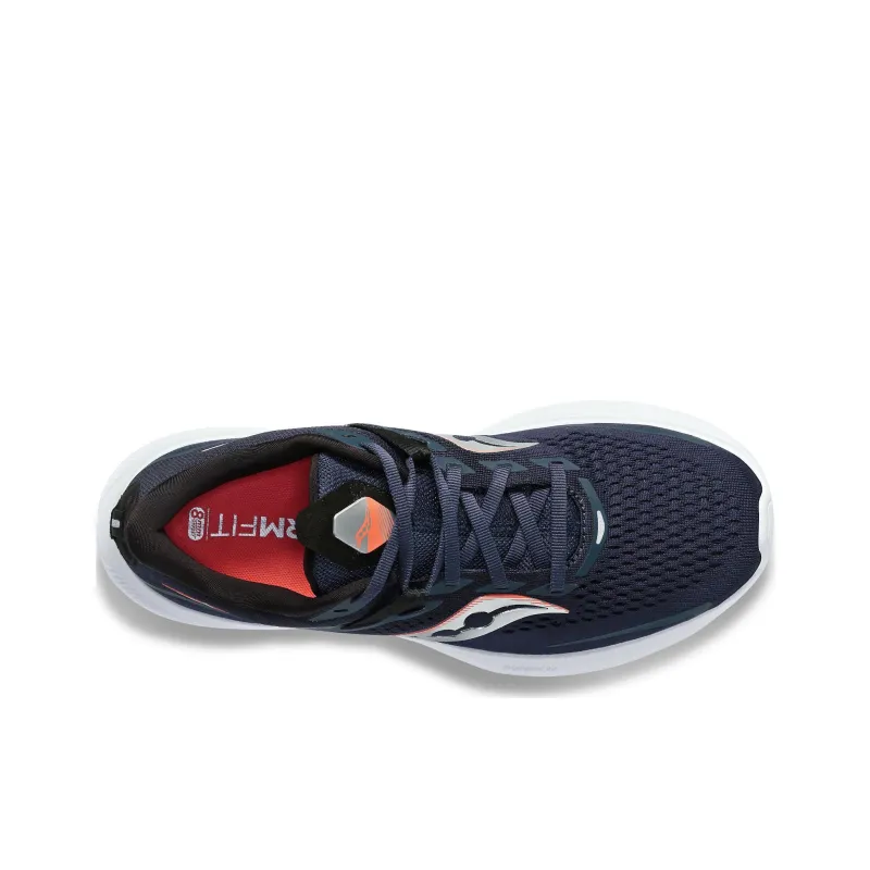 saucony Women's Ride 15 'Navy Silver'-2