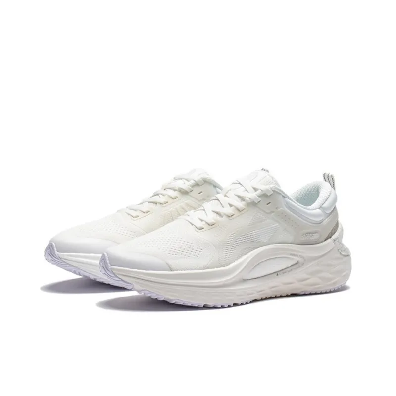 LiNing Furious Rider 6.0 Cushioning Anti Slip And Wear Resistant Low Top Running Shoes Men's Mist White-2