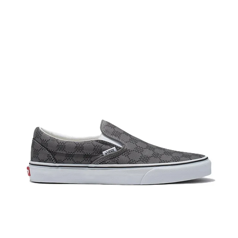 Vans Classic Slip On Monogram Pewter-1