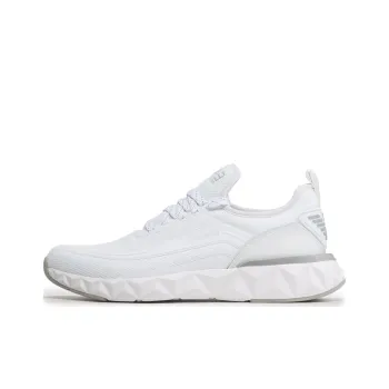 EMPORIO ARMANI EA7 Anti Slip Wear Resistant Low Top Casual Shoes Unisex White