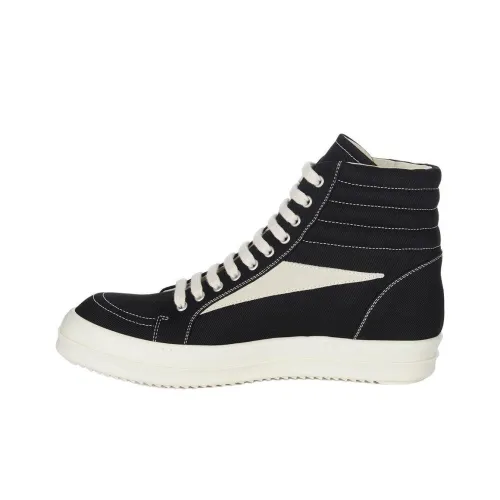 RICK OWENS Skateboard Shoes Men High-Top Black