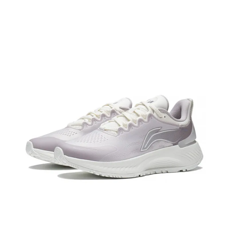 LiNing YueYing Element Shock Absorbers Low Top Running Shoes Women's Lotus Root Powders Purple-2