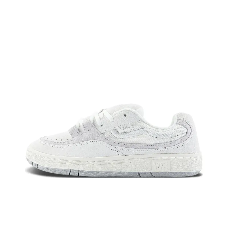 Vans SPEED LS Anti Slip Wear Resistant Low Top Skateboard Shoes Unisex Gray White-0