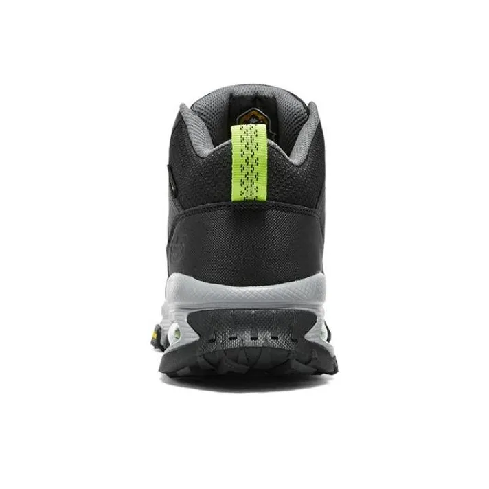Skechers SKECH-AIR Envoy Cushioning Impact-Resistant High-Top Outdoor Shoes Black Gray-3