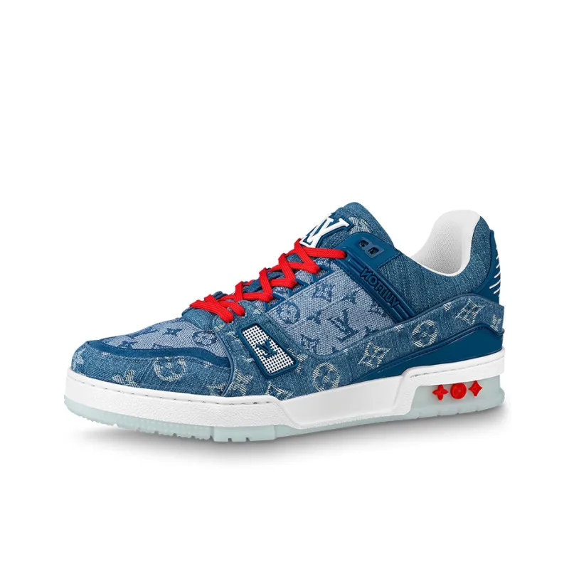 LOUIS VUITTON Trainers 'China Exclusive Denim Blue Red'-0