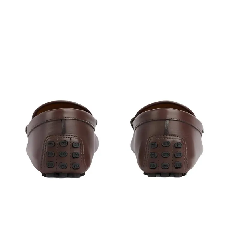 GUCCI Horsebit-deatil Leather Loafers-4