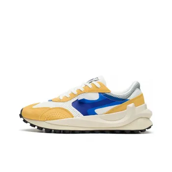 LiNing Square Low Top Sports Casual Shoes Men's Yellow White Blue