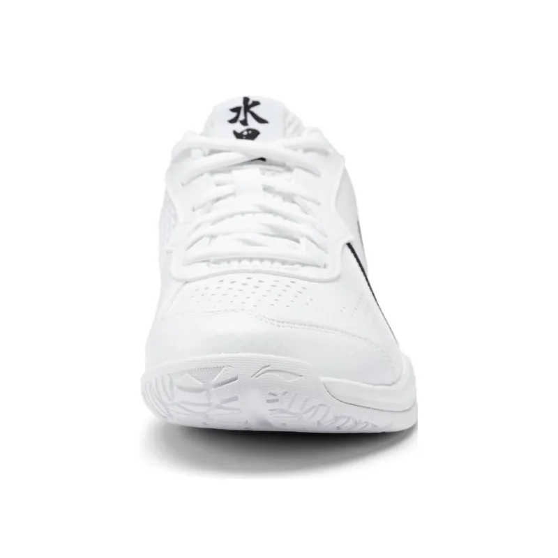 LiNing Anti Slip Wear Resistant Low Top Badminton Shoes Unisex White-3