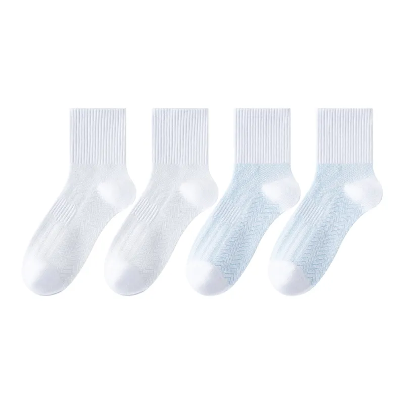 XXLLG Mid Calf Socks Men's 4 Pack-6
