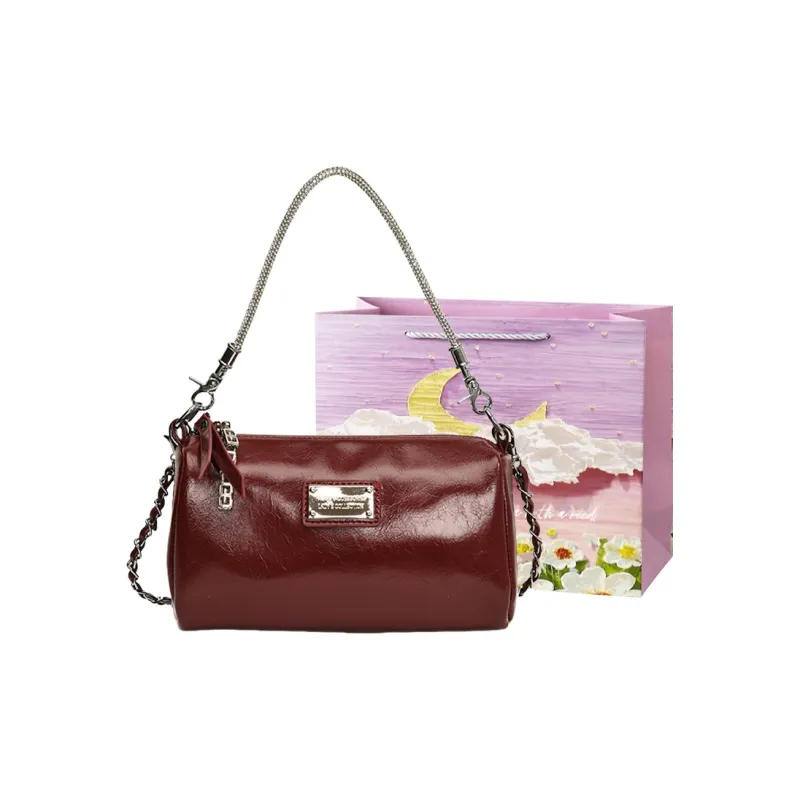 Bansusu PU Shoulder Bag Women's Silver/White/Black/Red-9