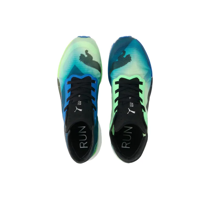 PUMA Deviate Nitro Elite 2 Anti Slip And Wear Resistant Breathable Mid Top Running Shoes Men's Turquoise-3
