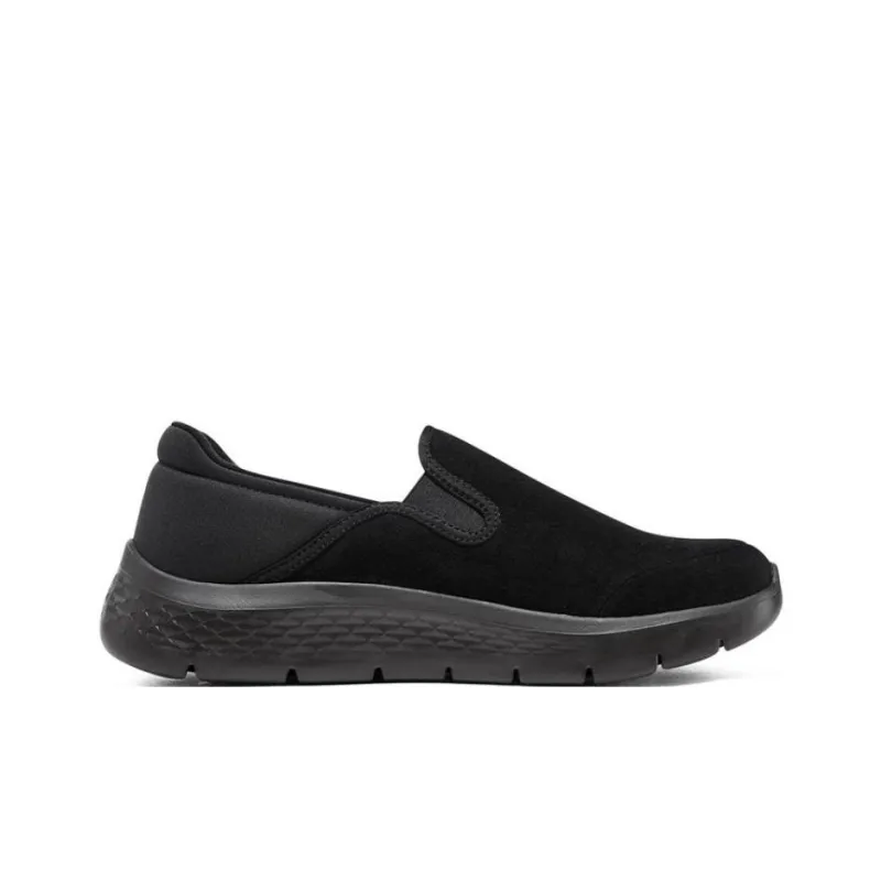 Skechers Go Walk Fle Cushioning Anti Slip And Wear Resistant Low Top Casual Shoes Men's Black-1