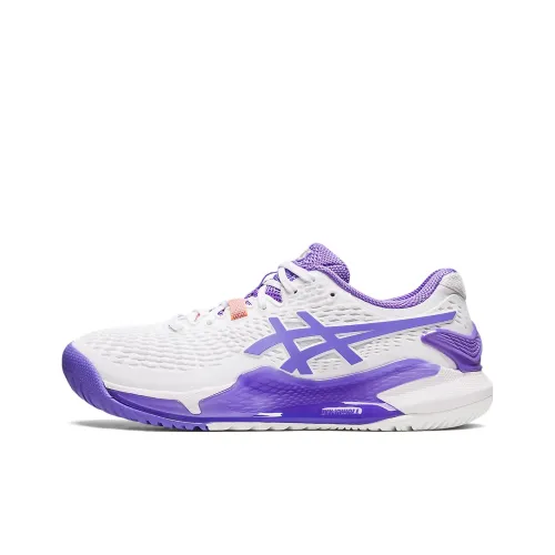 Asics Women's Gel Resolution 9 Wide 'White Amethyst'