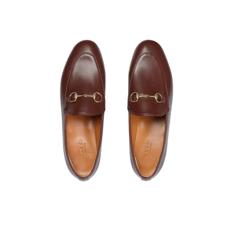 GUCCI Women's Jordaan Loafer 'Dark Brown' Women's-4