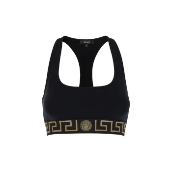 VERSACE Greca Border Scoop Neck Triangle Bra