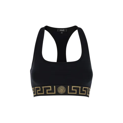 VERSACE Greca Border Scoop Neck Triangle Bra
