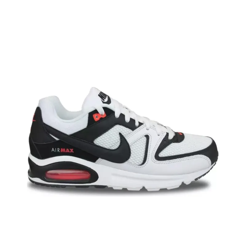 Nike Air Max Command Anti Slip Wear Resistant Low Top Running Shoes Men's White Black-1