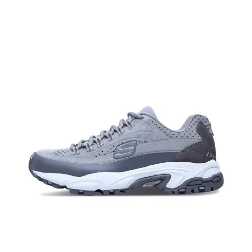 Skechers Stamina Cushioning Anti-Slip And Wear-Resistant Low-Top Chunky Sneakers Gray