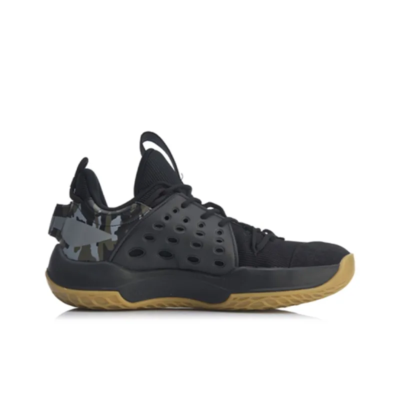 LINING SONIC 7 LOW Men's Basketball Shoes - Black/Brown-1